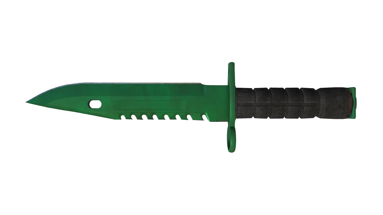 M9 Bayonet | Gamma Doppler (Emerald) seed #609, back