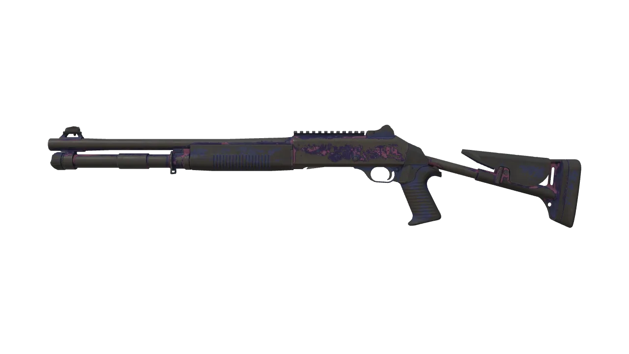 XM1014 | Gum Wall Camo (Battle-Scarred) — Dust II light, front