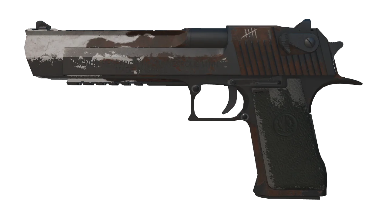 Souvenir Desert Eagle | Oxide Blaze (Battle-Scarred) — Dust II light, front