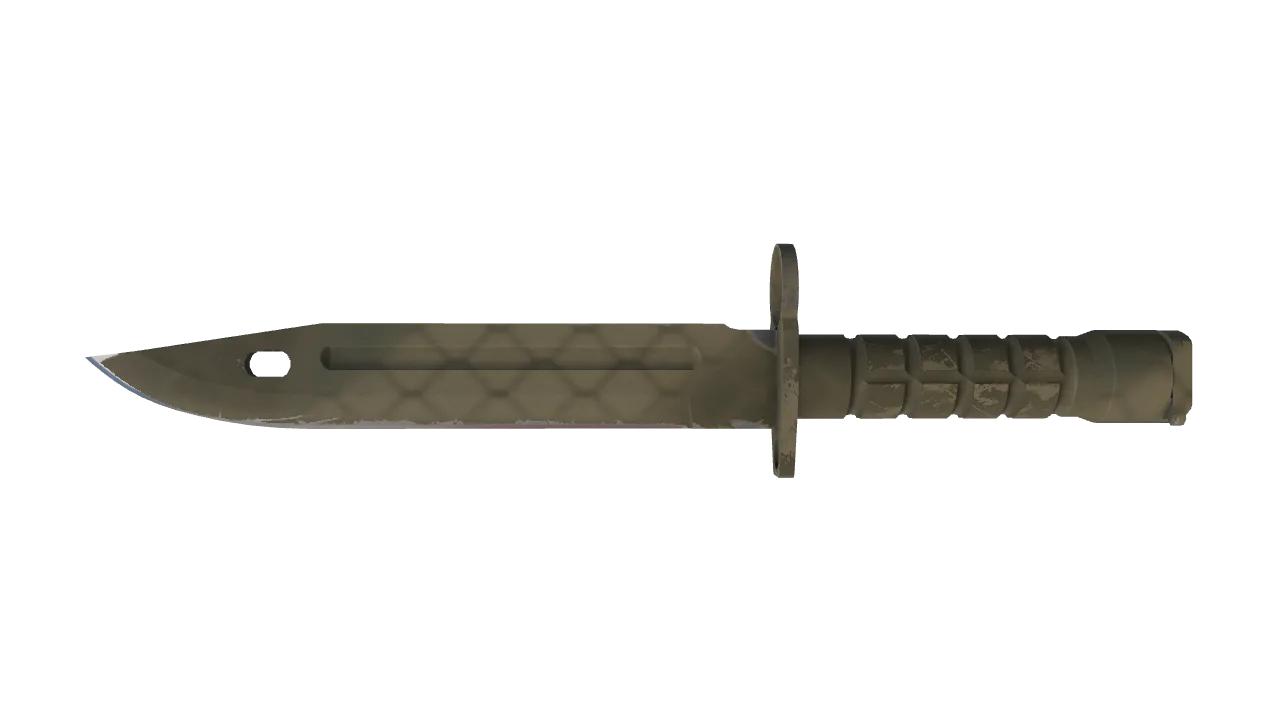 ★ Bayonet | Safari Mesh (Minimal Wear) — Dust II light, front