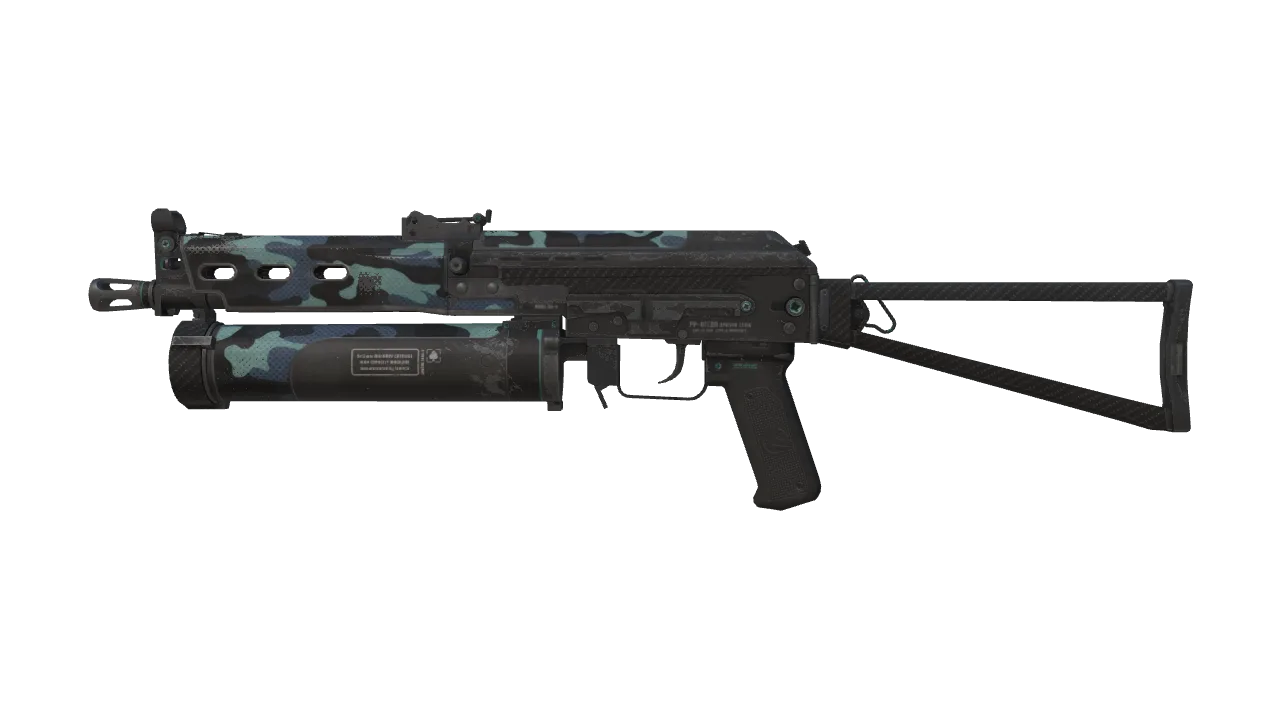 PP-Bizon | Night Riot (Well-Worn) — Dust II light, front