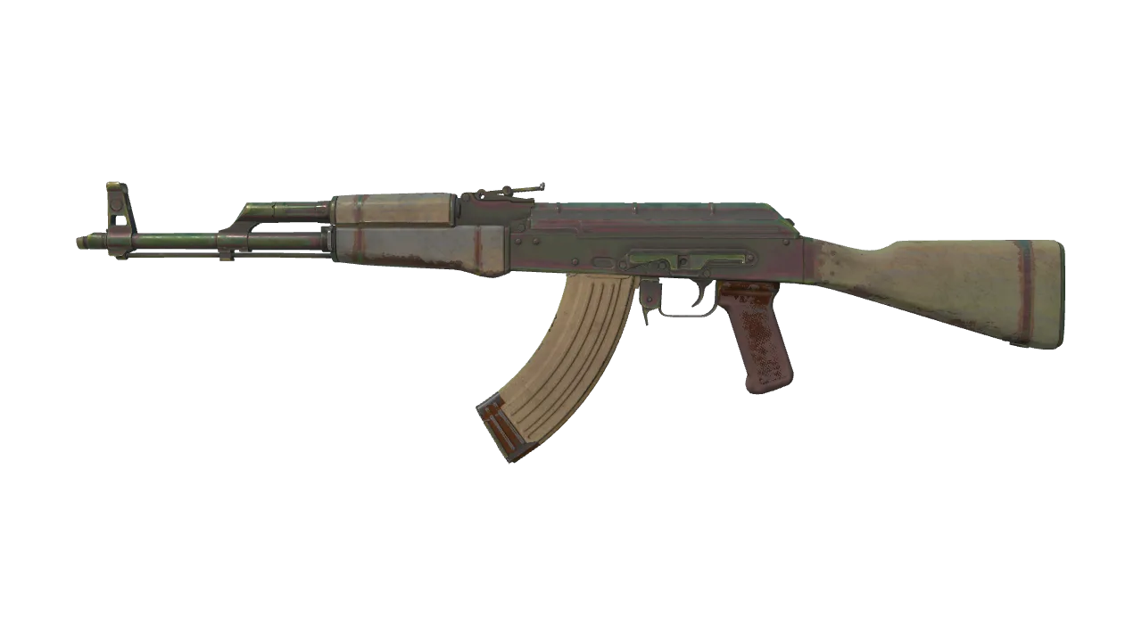 Souvenir AK-47 | Aphrodite (Battle-Scarred) — Dust II light, front