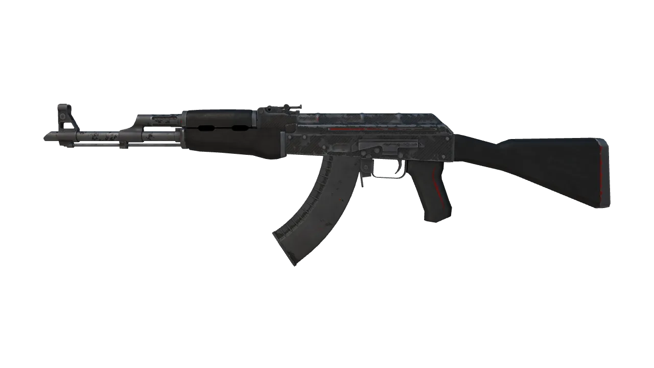 AK-47 | Redline (Battle-Scarred) — Dust II light, front