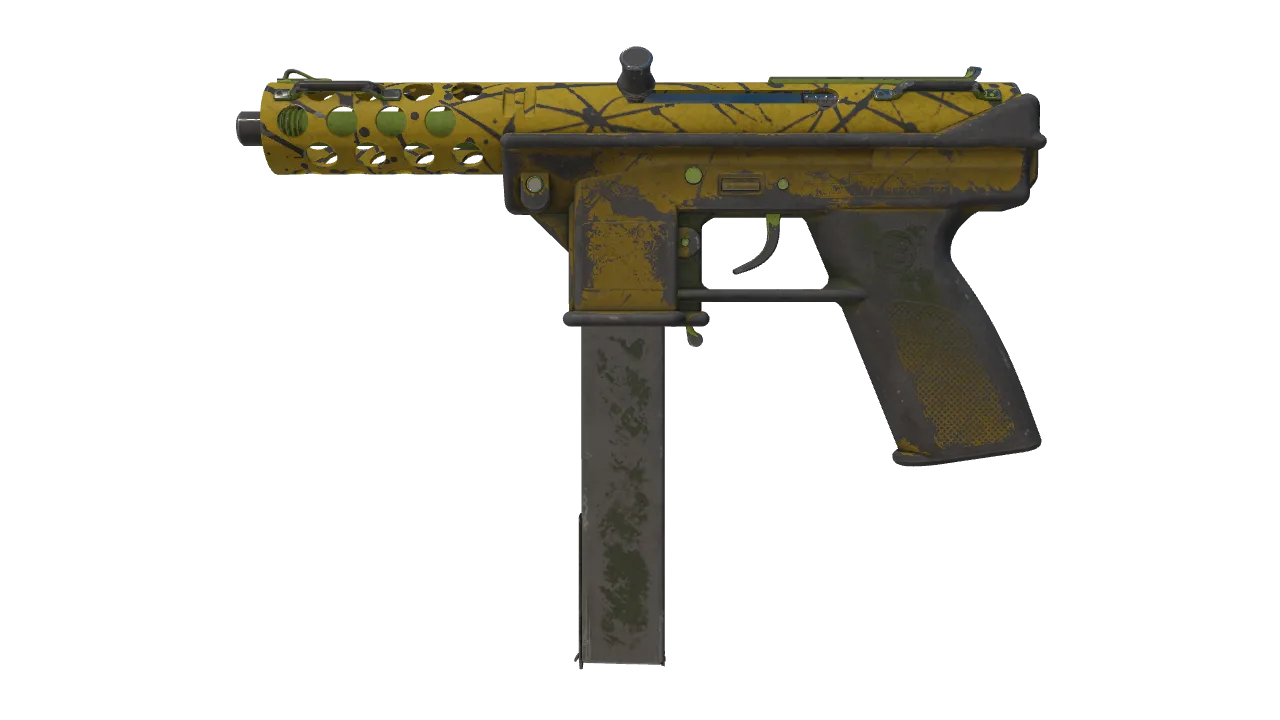Tec-9 | Citric Acid (Battle-Scarred) — Dust II light, front