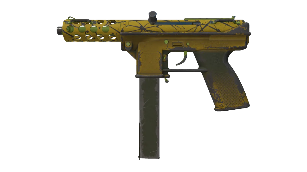 Tec-9 | Citric Acid (Well-Worn) — Dust II light, front