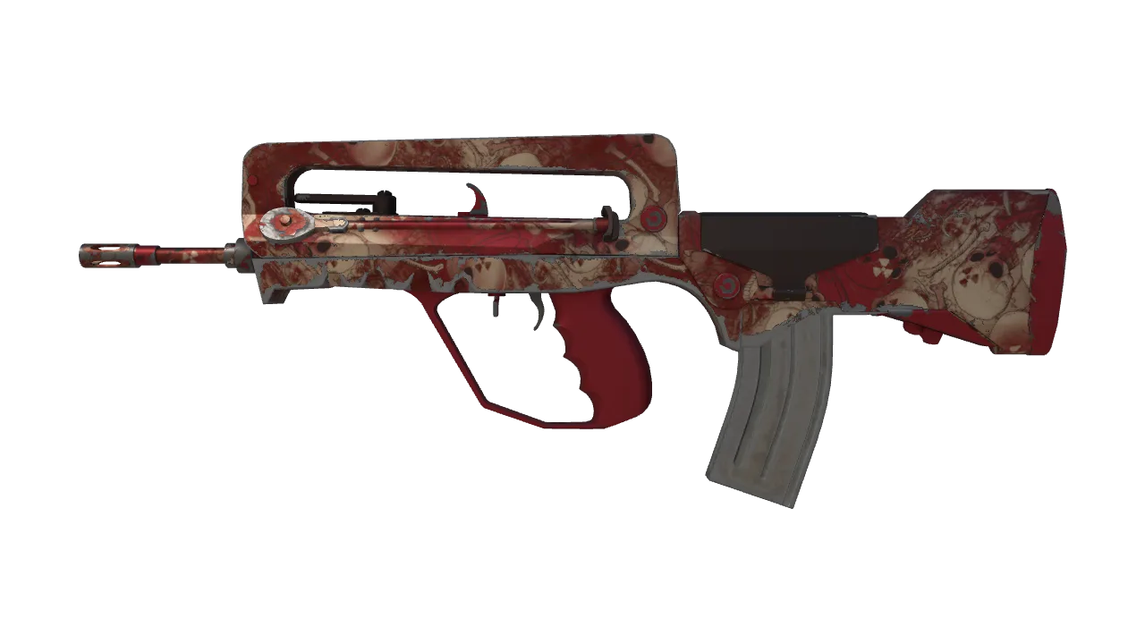 FAMAS | Styx (Minimal Wear) — Dust II light, front