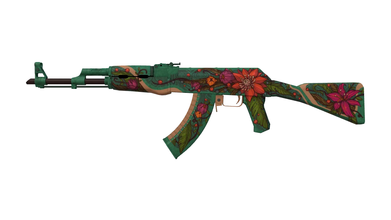 AK-47 | Wild Lotus (Factory New) — Dust II light, front