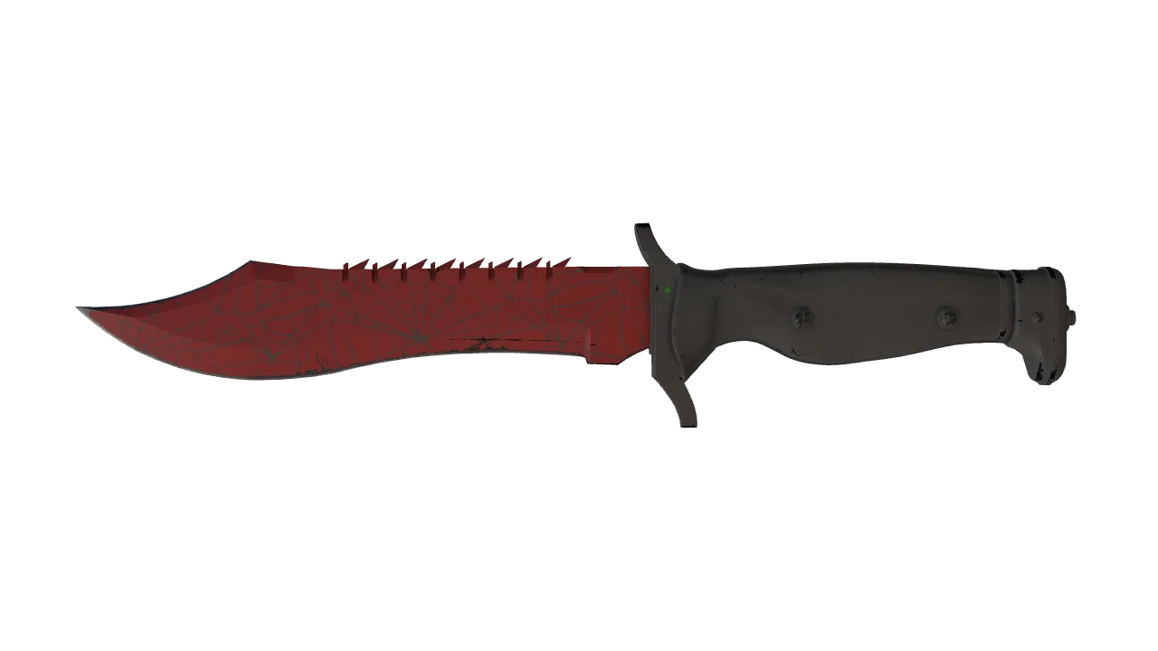 ★ Bowie Knife | Crimson Web (Field-Tested) — Dust II light, front