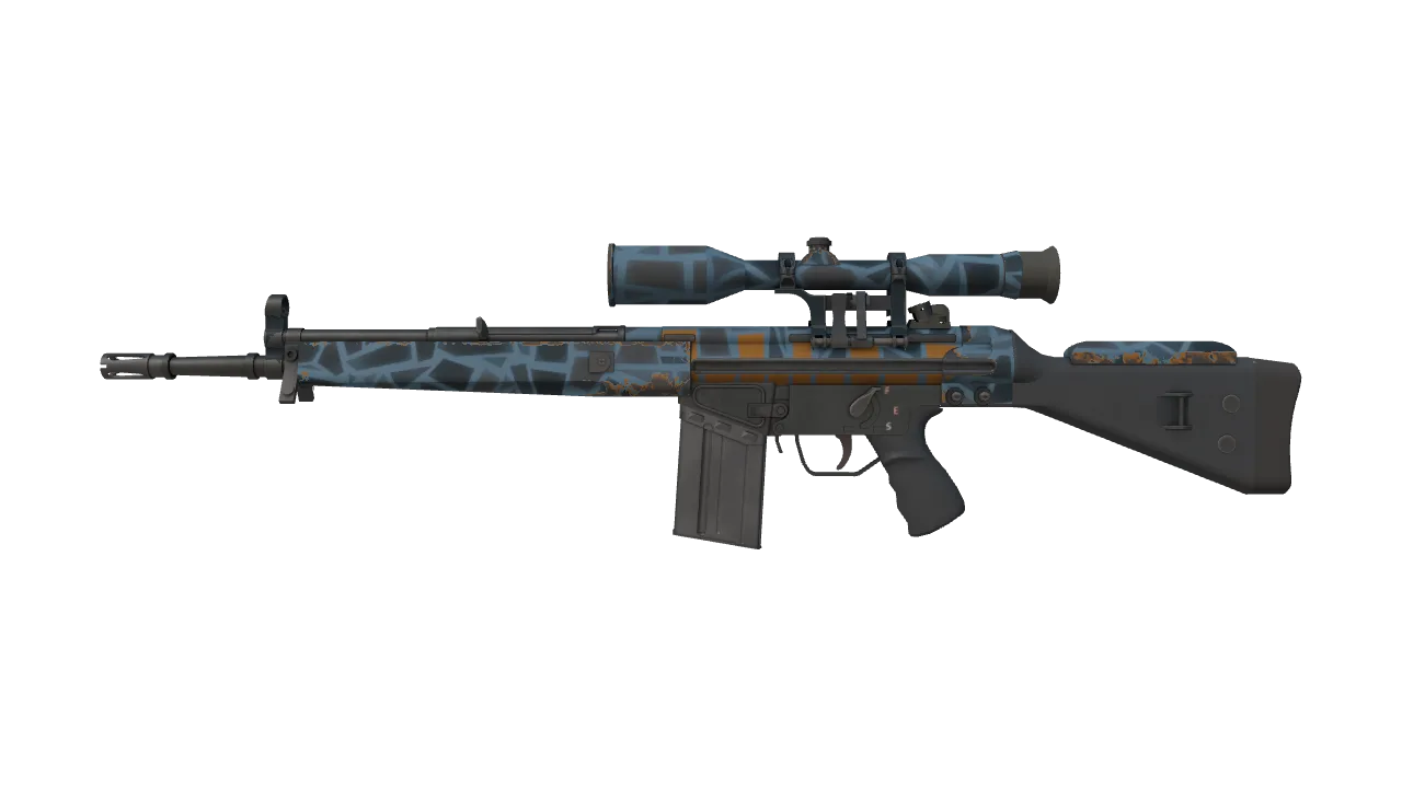 StatTrak™ G3SG1 | Demeter (Minimal Wear) — Dust II light, front