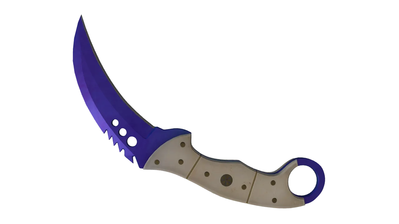 Talon Knife | Doppler (Sapphire) seed #114, back