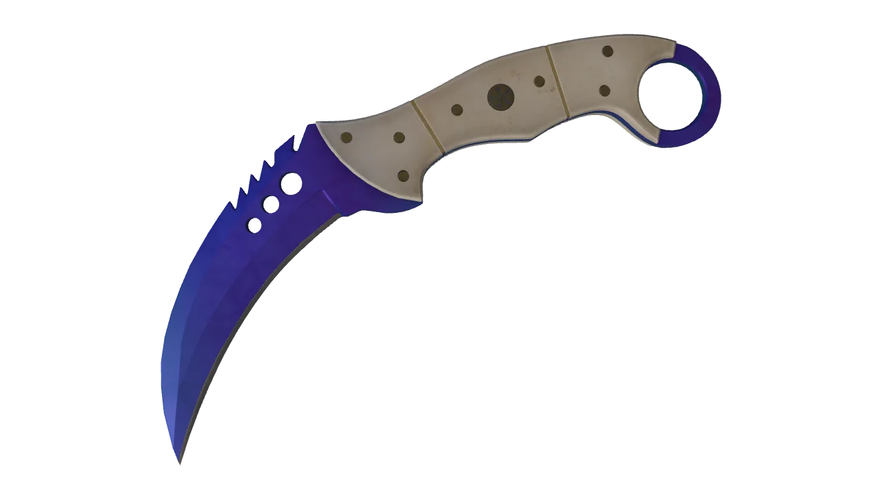 Talon Knife | Doppler (Sapphire) seed #23, front