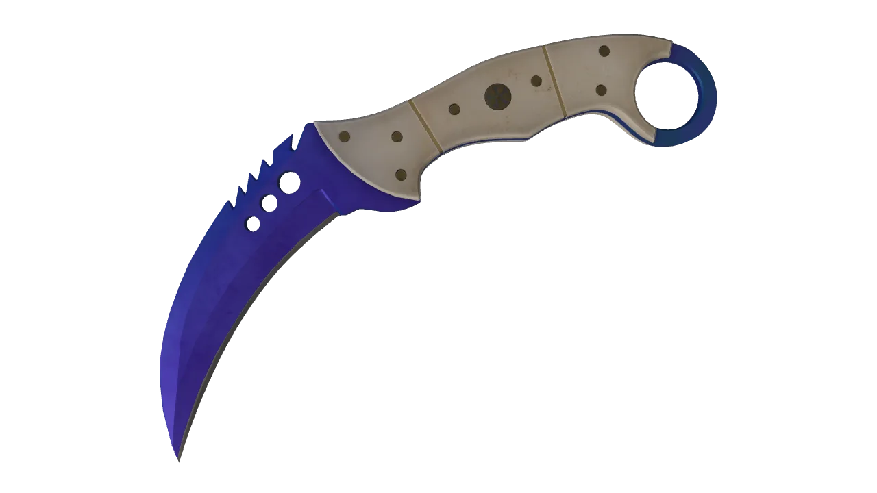 Talon Knife | Doppler (Sapphire) seed #347, front