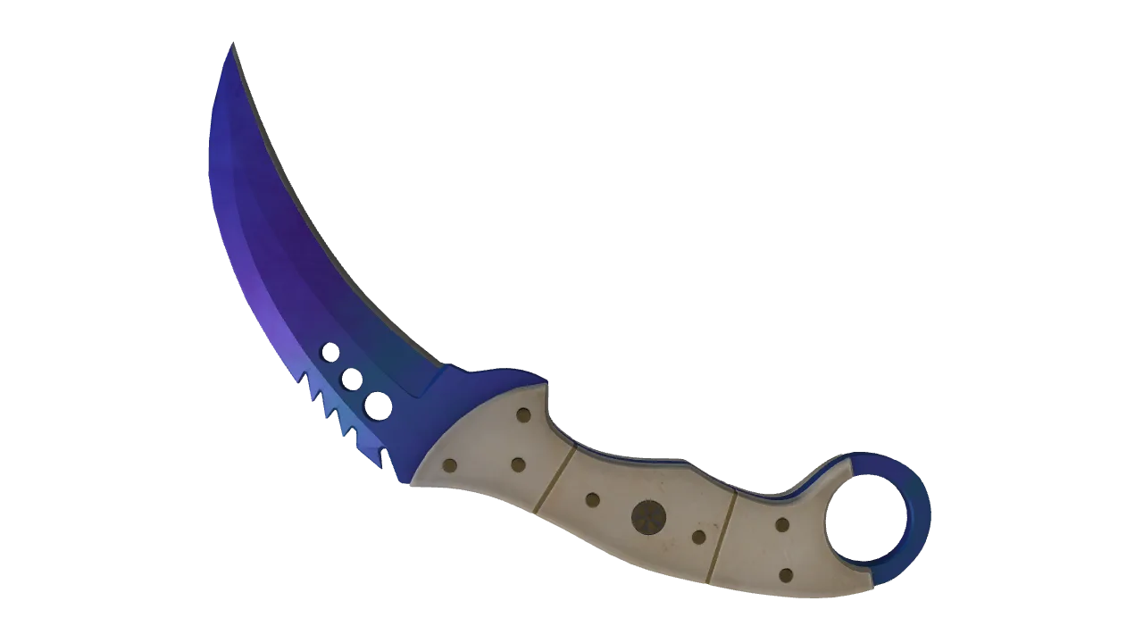 Talon Knife | Doppler (Sapphire) seed #394, back