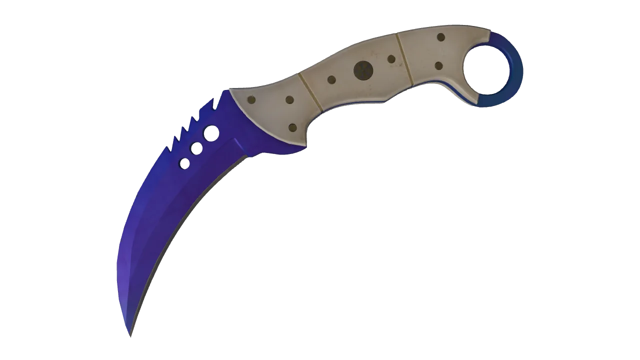 Talon Knife | Doppler (Sapphire) seed #460, front