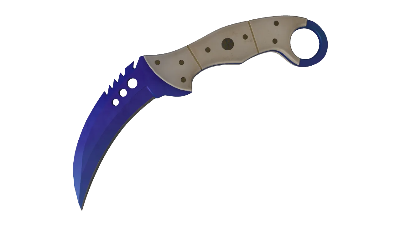 Talon Knife | Doppler (Sapphire) seed #461, front