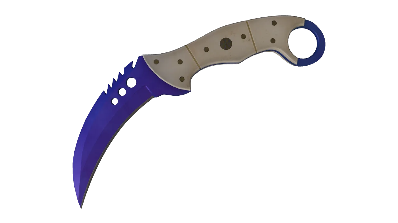 Talon Knife | Doppler (Sapphire) seed #613, front