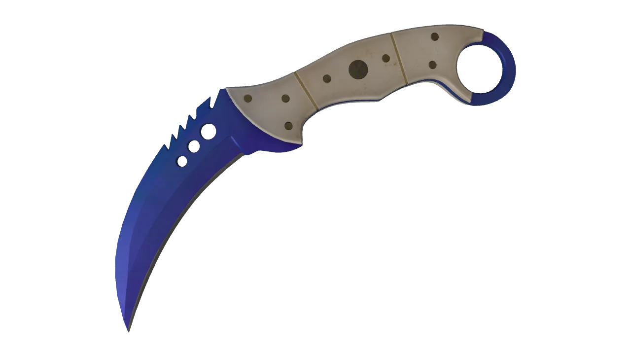 Talon Knife | Doppler (Sapphire) seed #629, front
