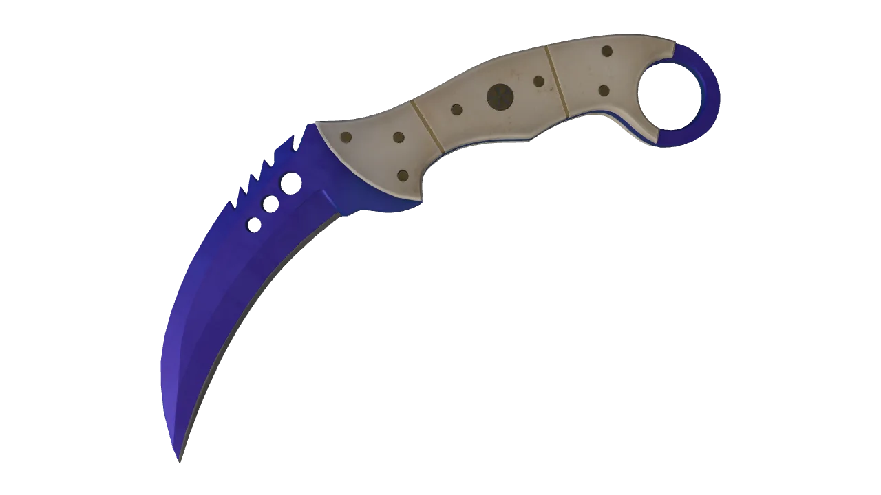 Talon Knife | Doppler (Sapphire) seed #691, front