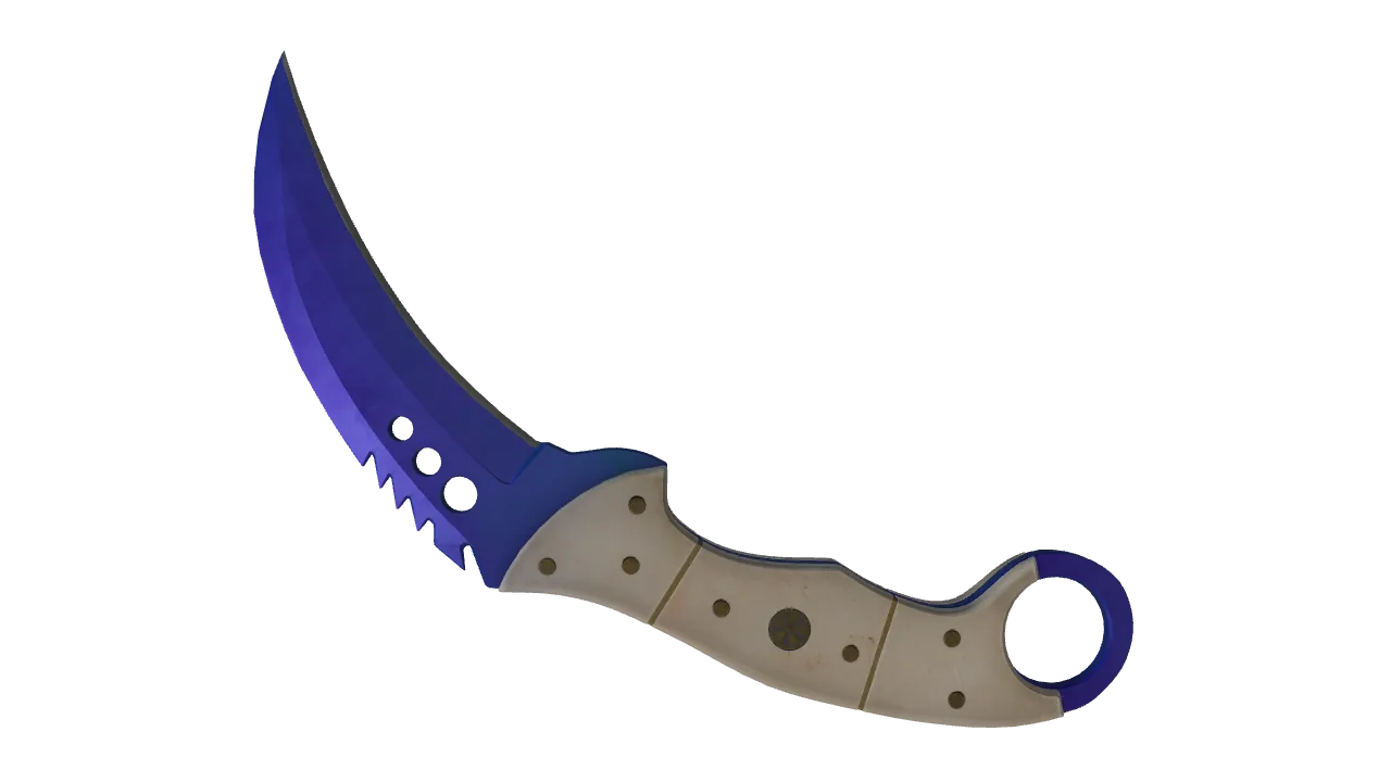Talon Knife | Doppler (Sapphire) seed #695, back