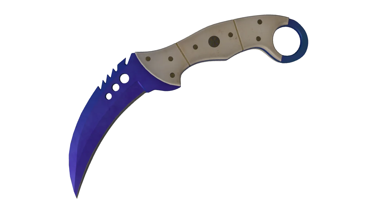 Talon Knife | Doppler (Sapphire) seed #700, front