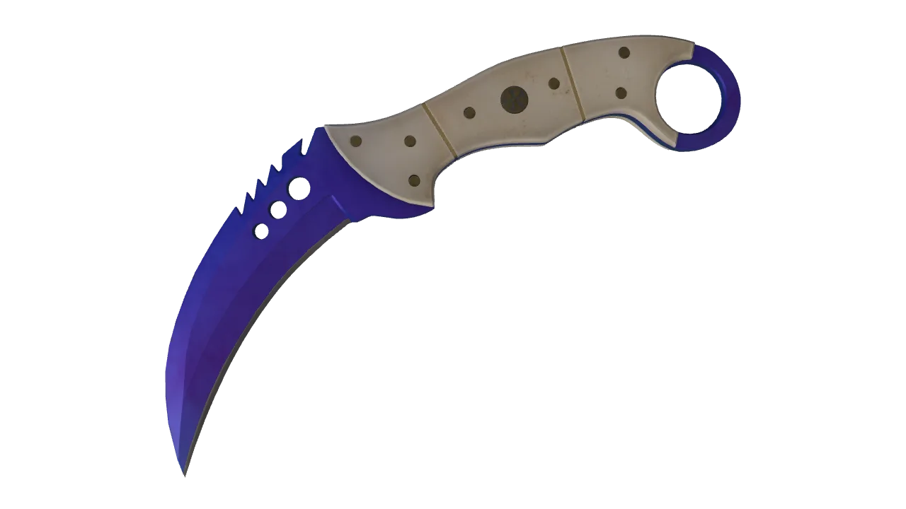 Talon Knife | Doppler (Sapphire) seed #724, front