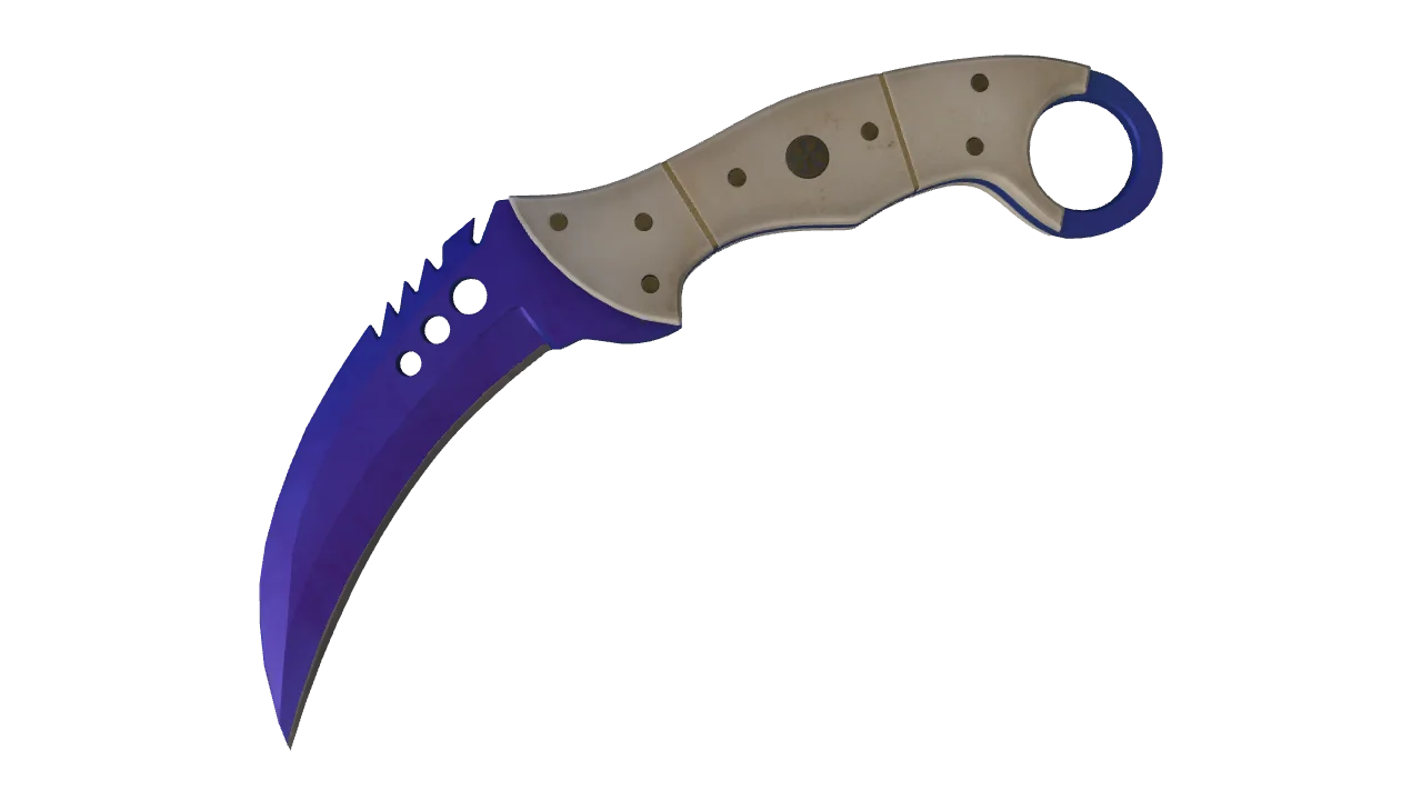 Talon Knife | Doppler (Sapphire) seed #799, front
