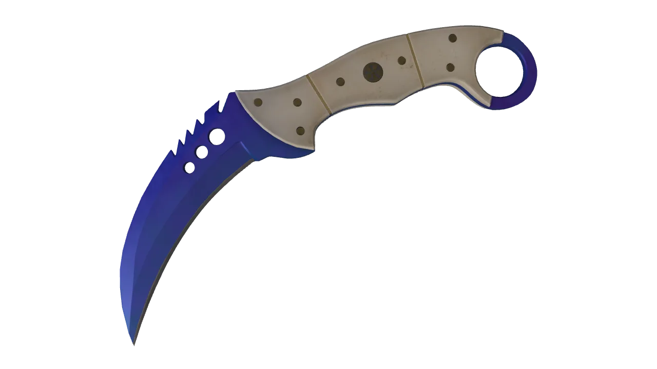 Talon Knife | Doppler (Sapphire) seed #817, front