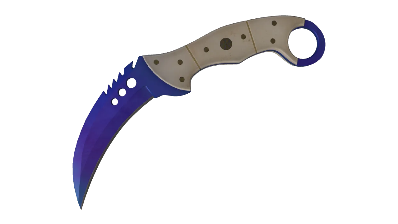Talon Knife | Doppler (Sapphire) seed #852, front