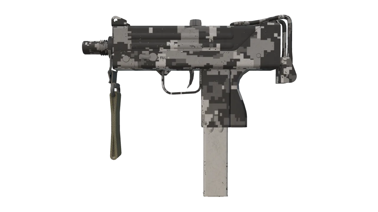 MAC-10 | Urban DDPAT (Field-Tested) — Dust II light, front