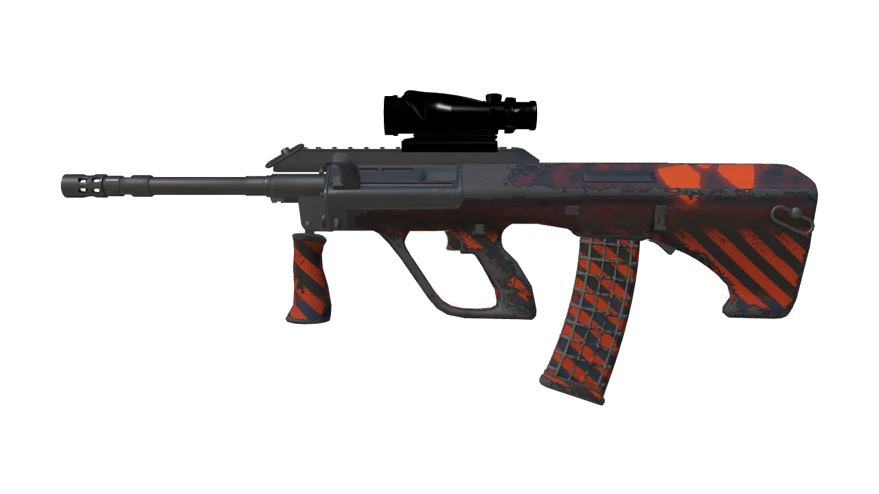 Souvenir AUG | Radiation Hazard (Field-Tested) — Dust II light, front