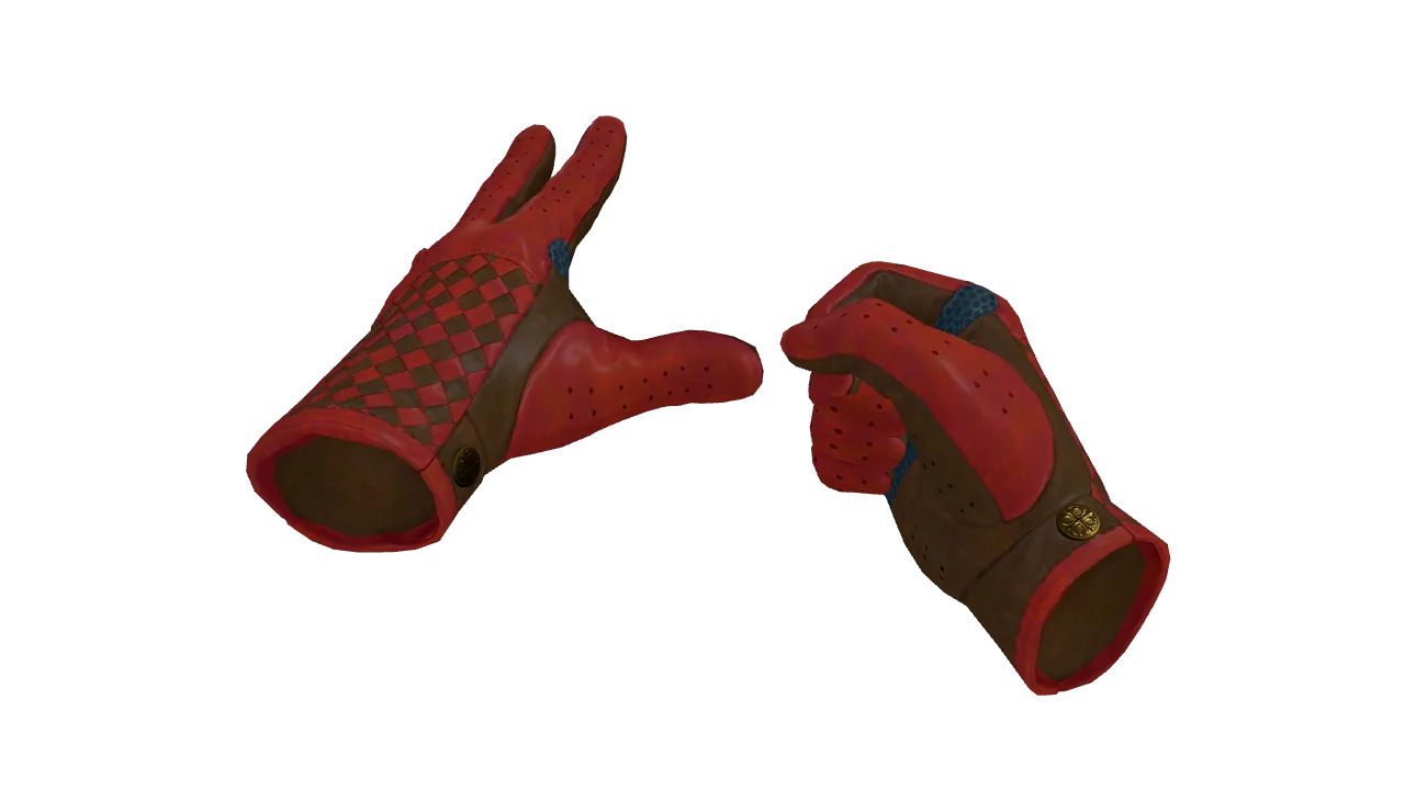 ★ Driver Gloves | Crimson Weave (Factory New) — Dust II light, front