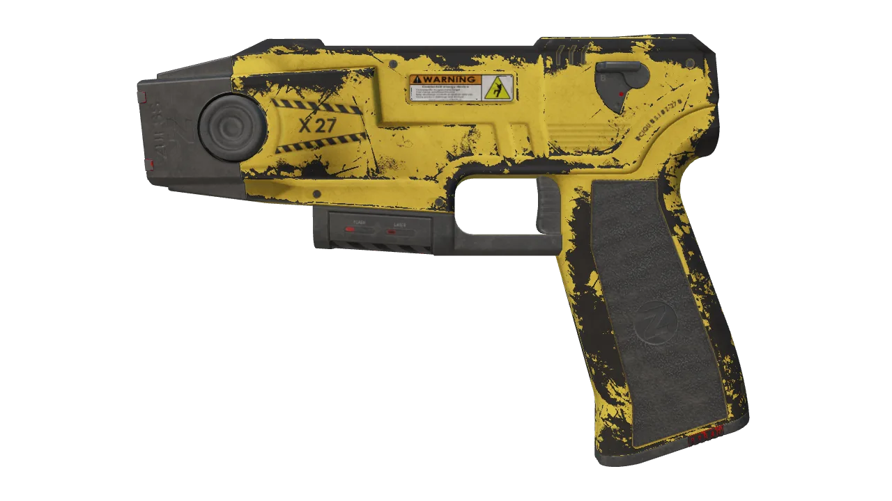 Zeus x27 | Charged Up (Well-Worn) — Dust II light, front