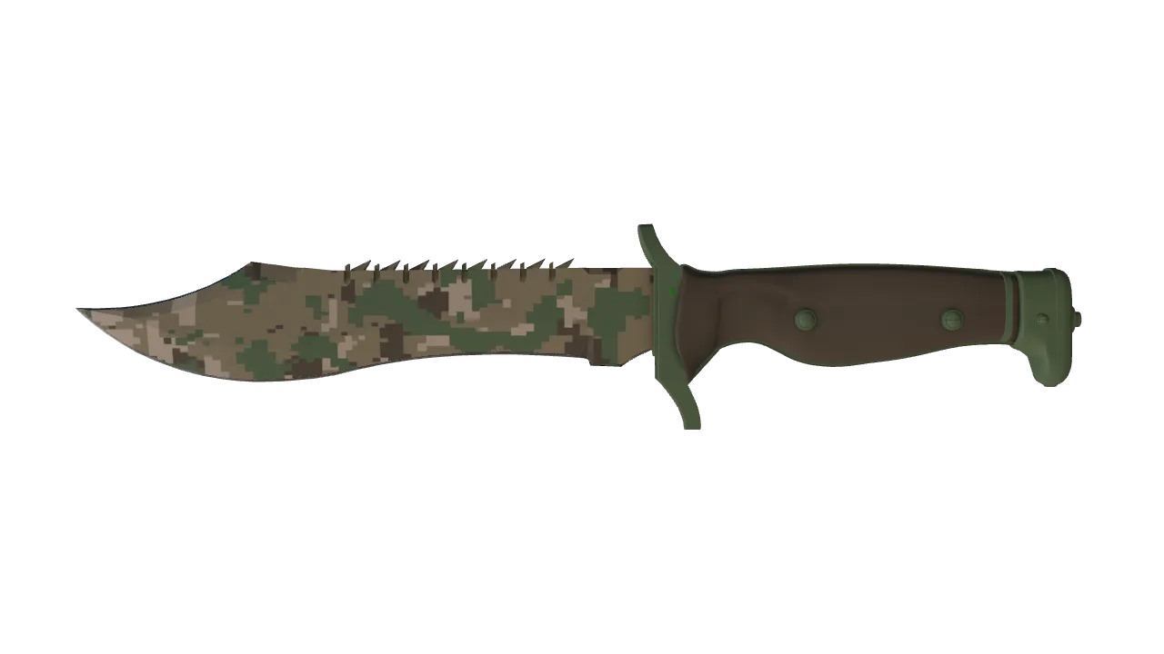 ★ Bowie Knife | Forest DDPAT (Factory New) — Dust II light, front