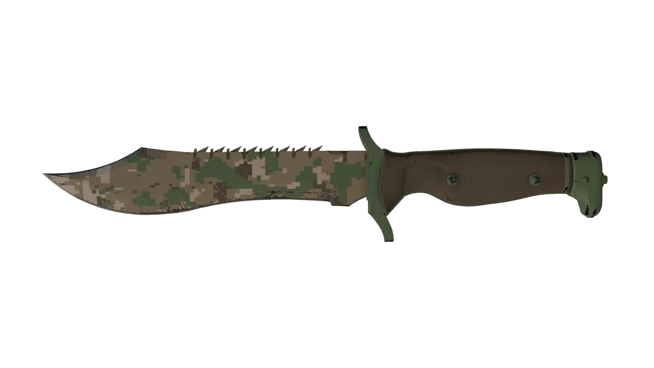 ★ Bowie Knife | Forest DDPAT (Field-Tested) — Dust II light, front