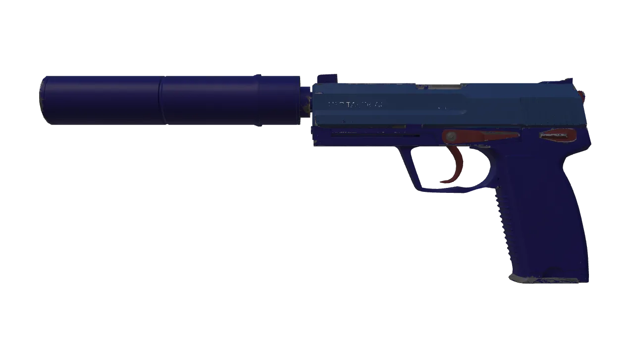 USP-S | Royal Blue (Factory New) — Dust II light, front