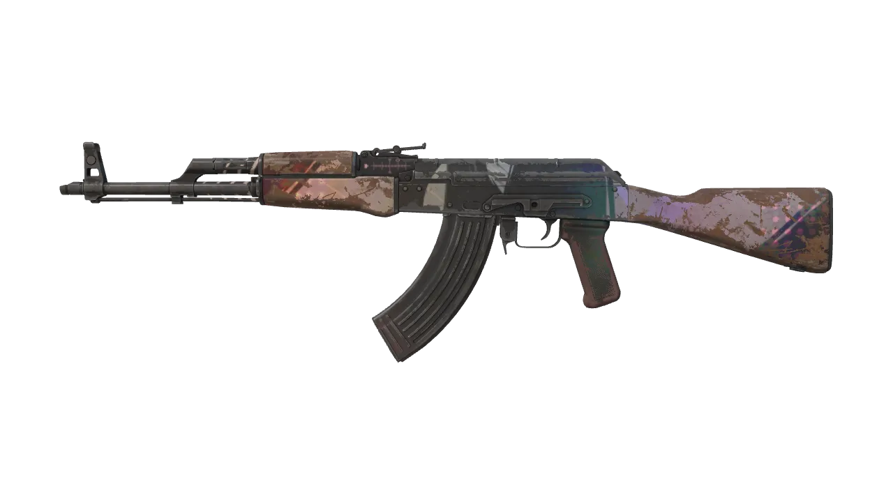 AK-47 | Crossfade (Battle-Scarred) — Dust II light, front