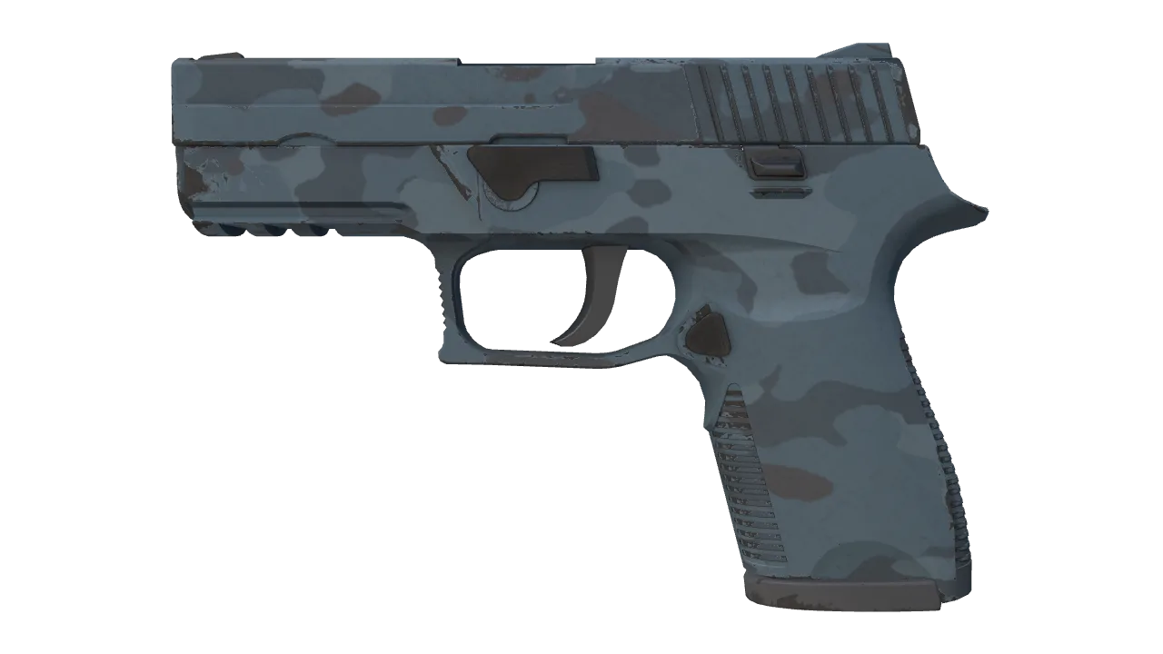 Souvenir P250 | Forest Night (Minimal Wear) — Dust II light, front