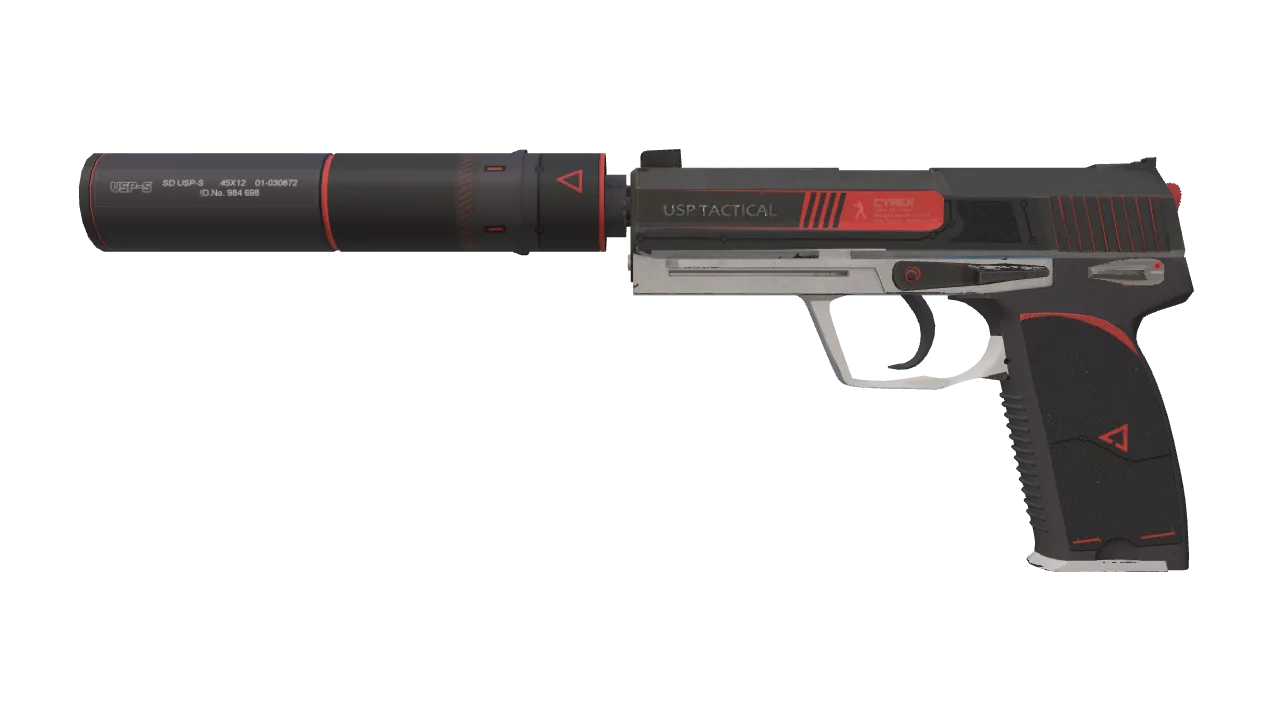 USP-S | Cyrex (Factory New) — Dust II light, front