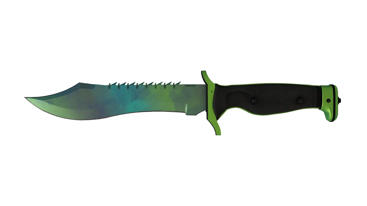 StatTrak™ ★ Bowie Knife | Gamma Doppler (Phase 4) (Minimal Wear) — Dust II light, front