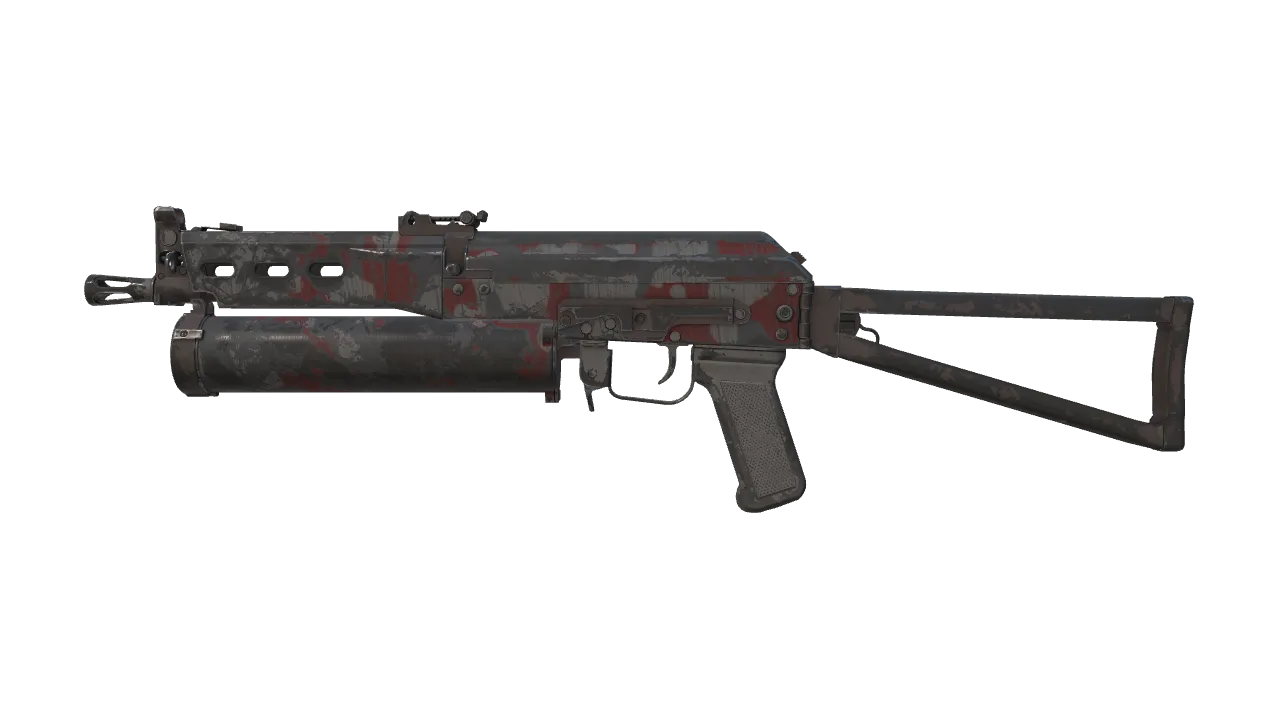 Souvenir PP-Bizon | Wood Block Camo (Well-Worn) — Dust II light, front