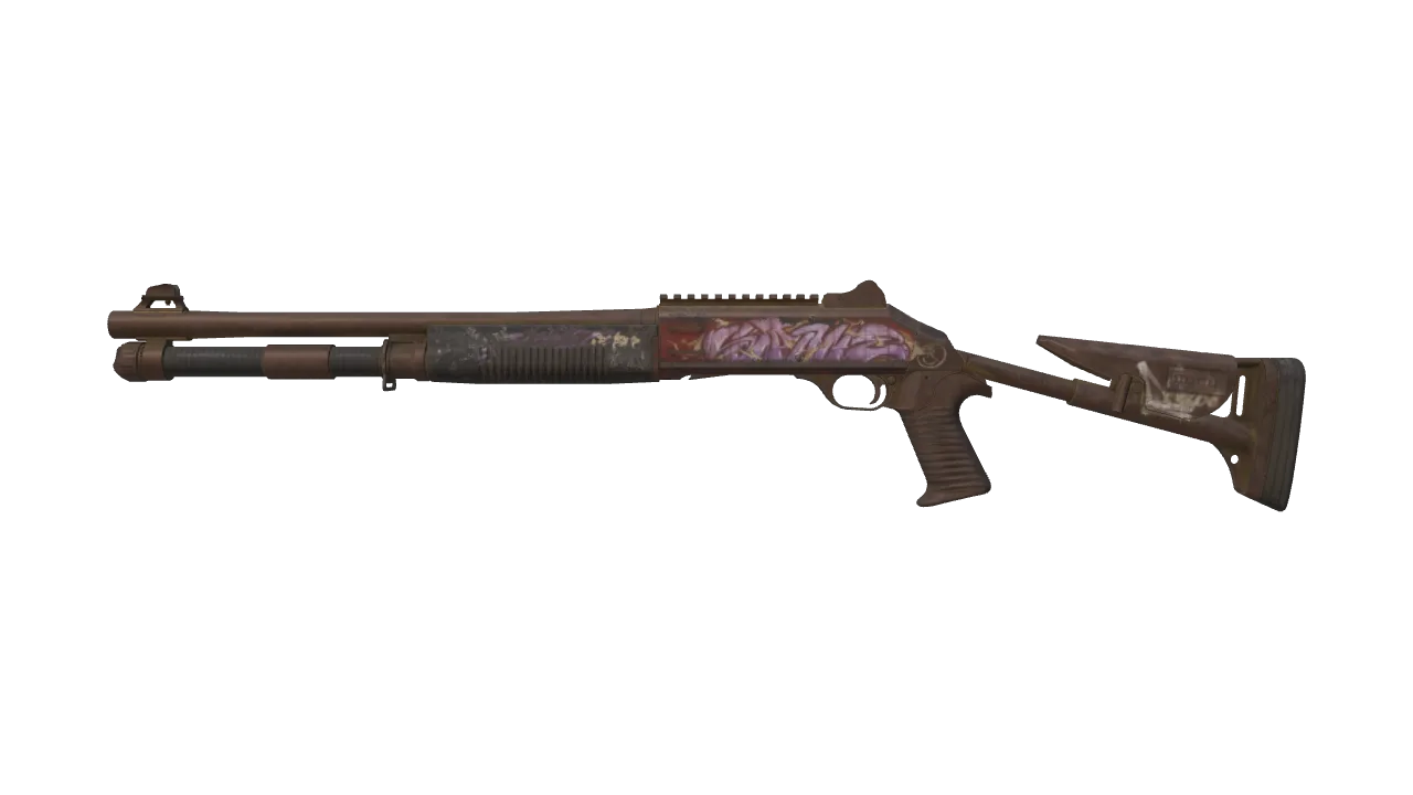 XM1014 | Run Run Run (Well-Worn) — Dust II light, front
