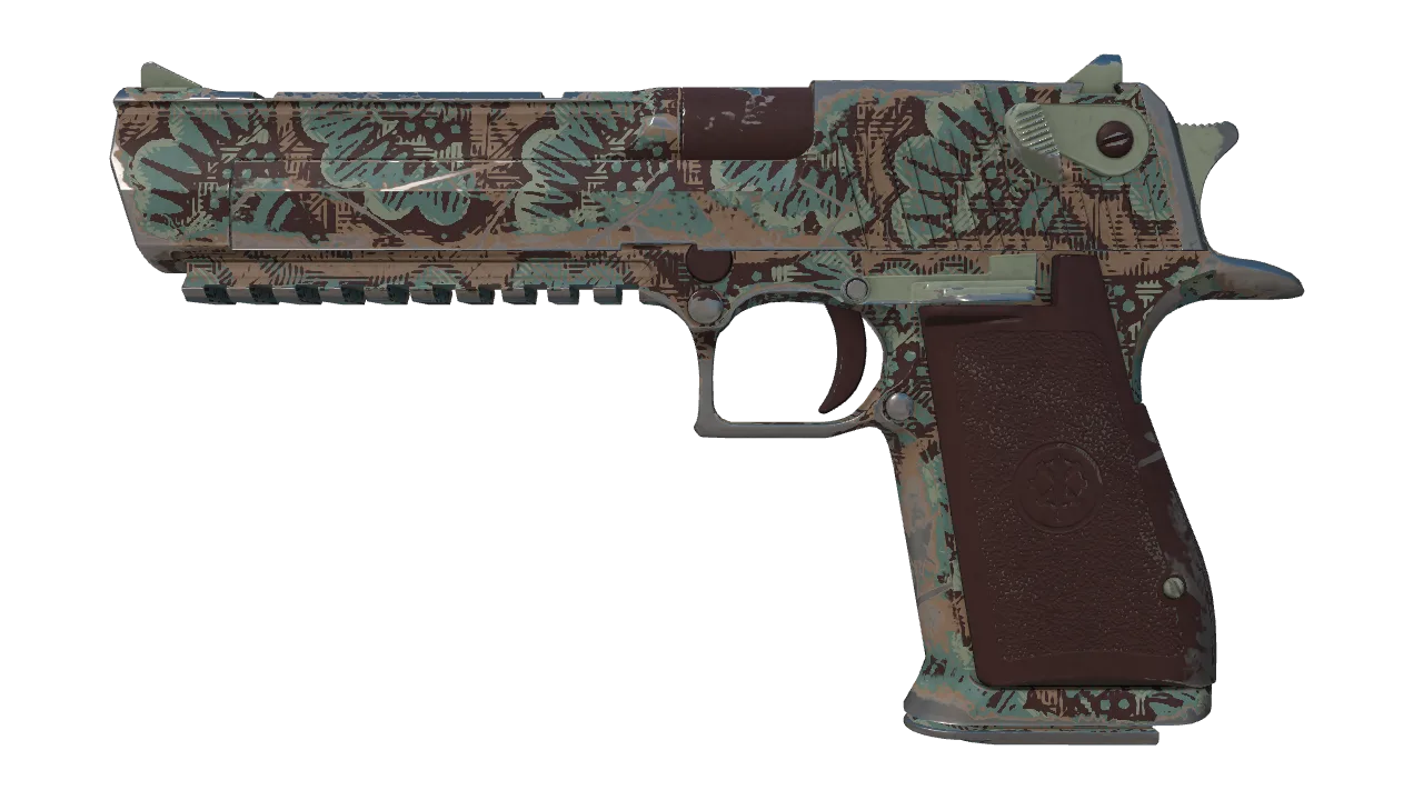 Desert Eagle | Mint Fan (Field-Tested) — Dust II light, front