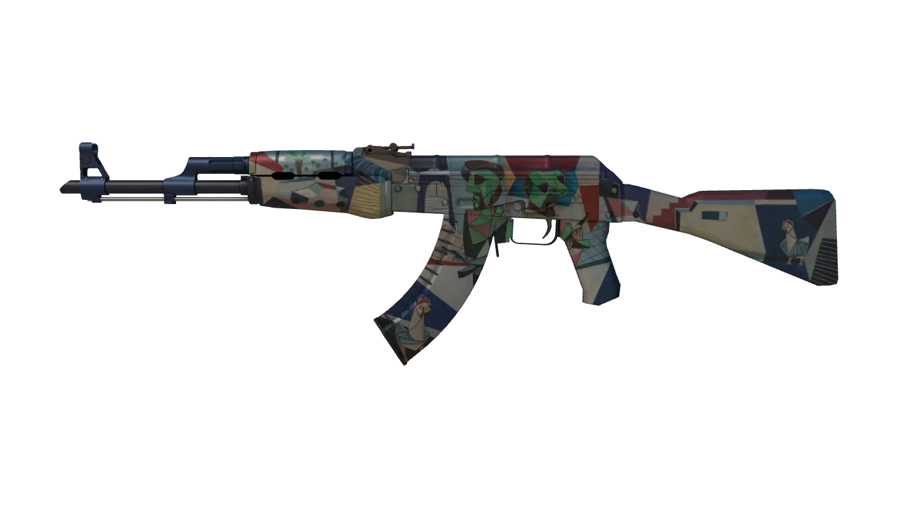 AK-47 | Leet Museo (Field-Tested) — Dust II light, front