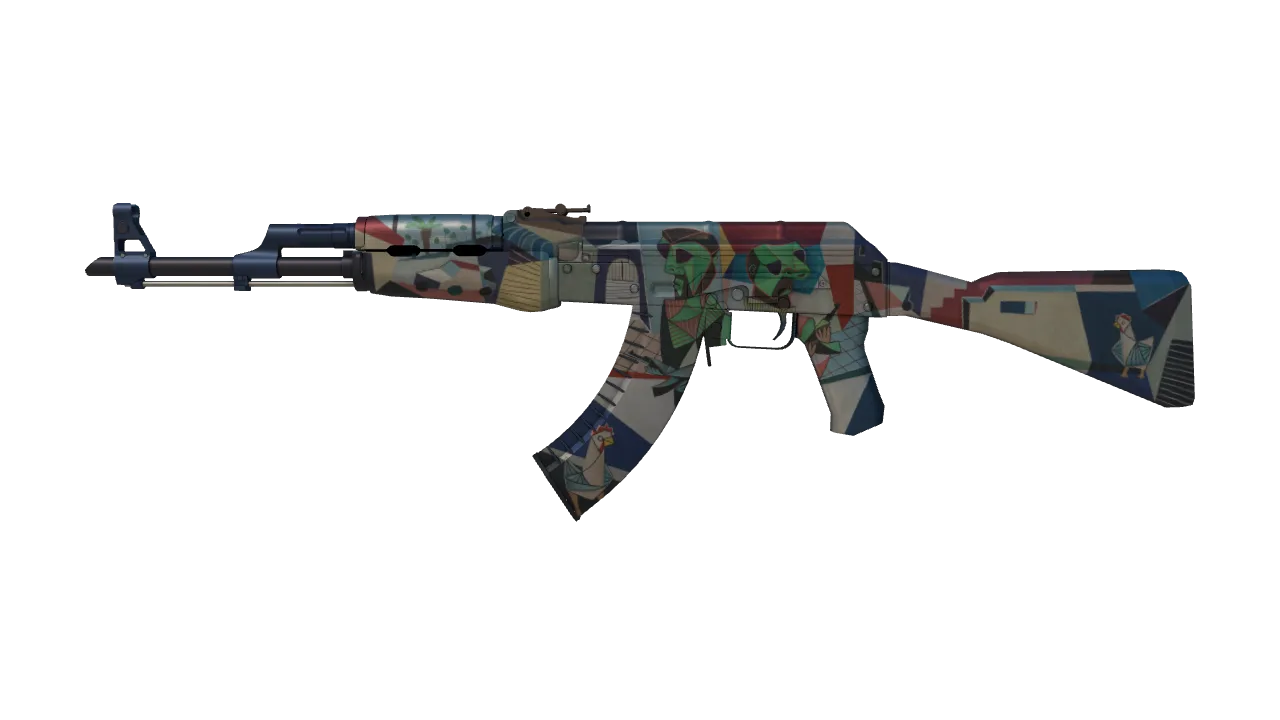 StatTrak™ AK-47 | Leet Museo (Minimal Wear) — Dust II light, front
