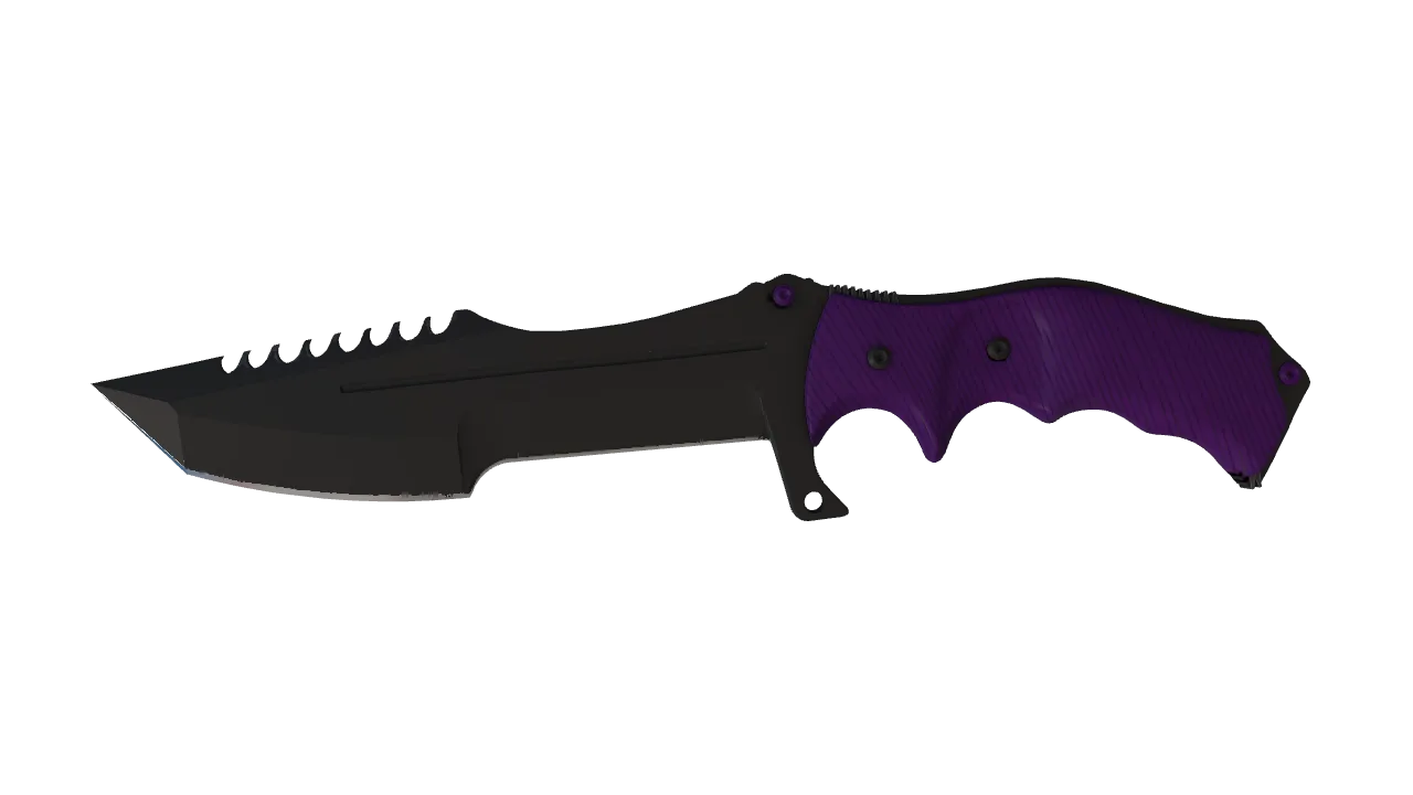 ★ Huntsman Knife | Ultraviolet (Factory New) — Dust II light, front