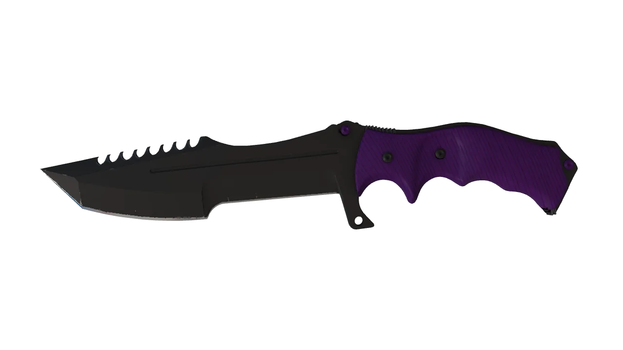 ★ Huntsman Knife | Ultraviolet (Minimal Wear) — Dust II light, front