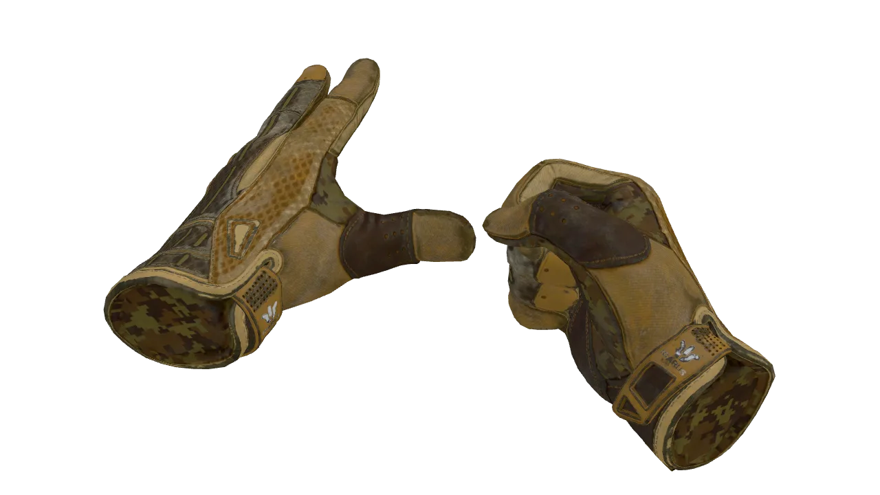 ★ Sport Gloves | Arid (Battle-Scarred) — Dust II light, front