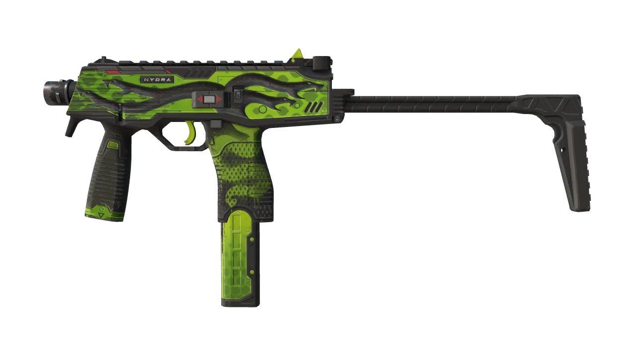 StatTrak™ MP9 | Hydra (Field-Tested) — Dust II light, front