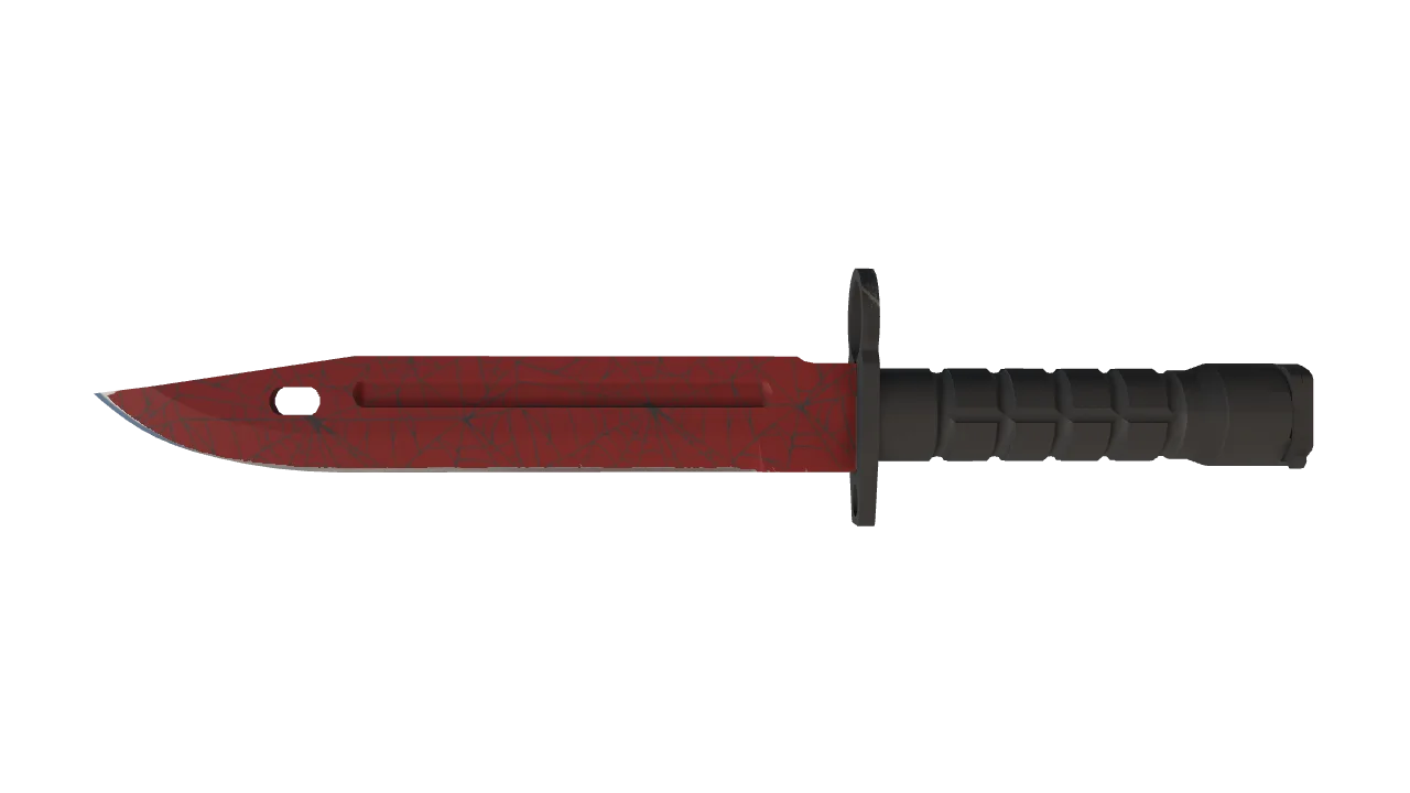 ★ Bayonet | Crimson Web (Factory New) — Dust II light, front