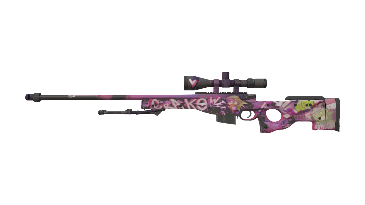 Souvenir AWP | Crakow! (Battle-Scarred) — Dust II light, front
